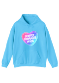 Silently Screaming Inside Blue Hoodie