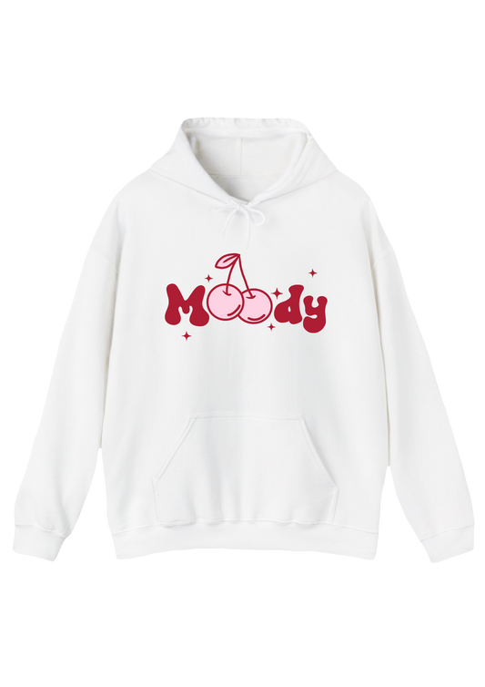 Moody White Hoodie