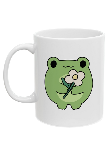 Frog White Mug - Puff Berry