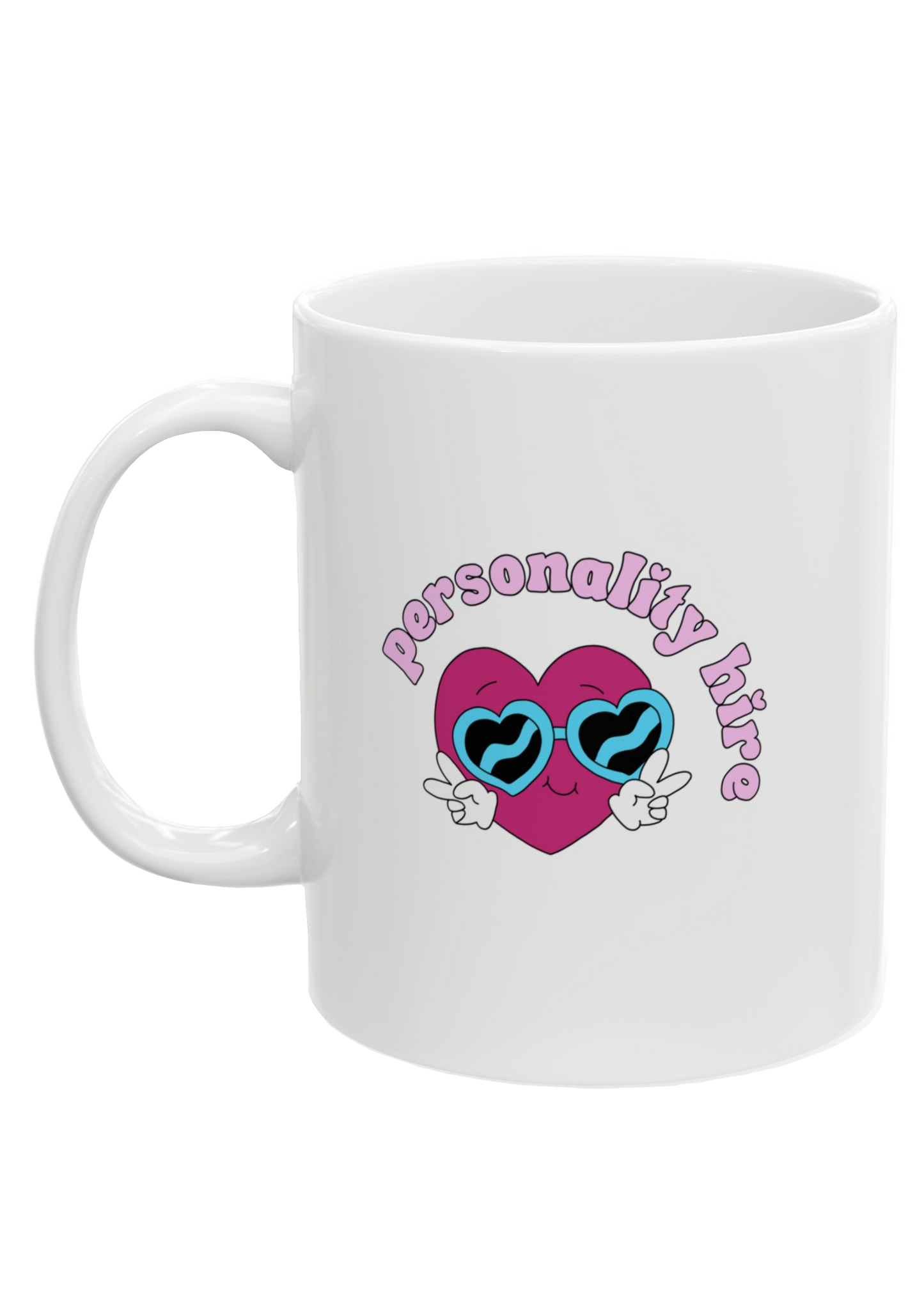 Personality Hire White Mug - Puff Berry