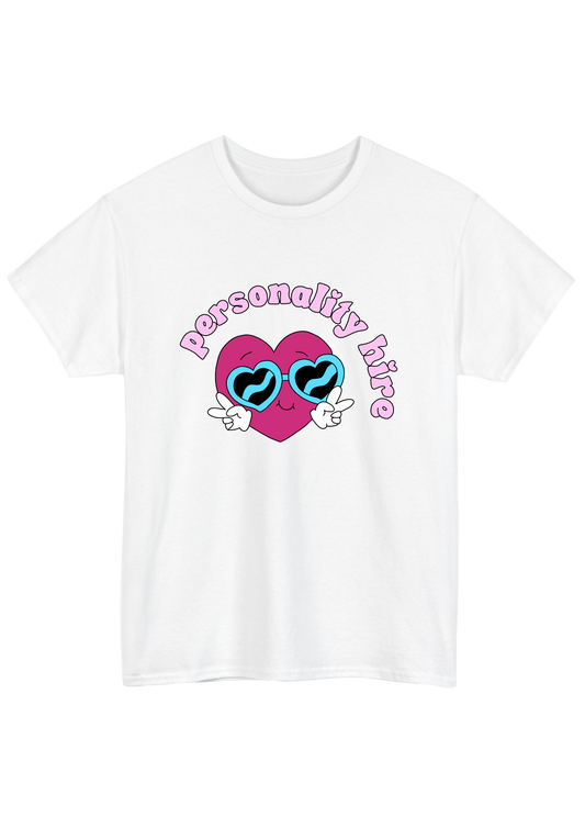 Personality Hire White Tee