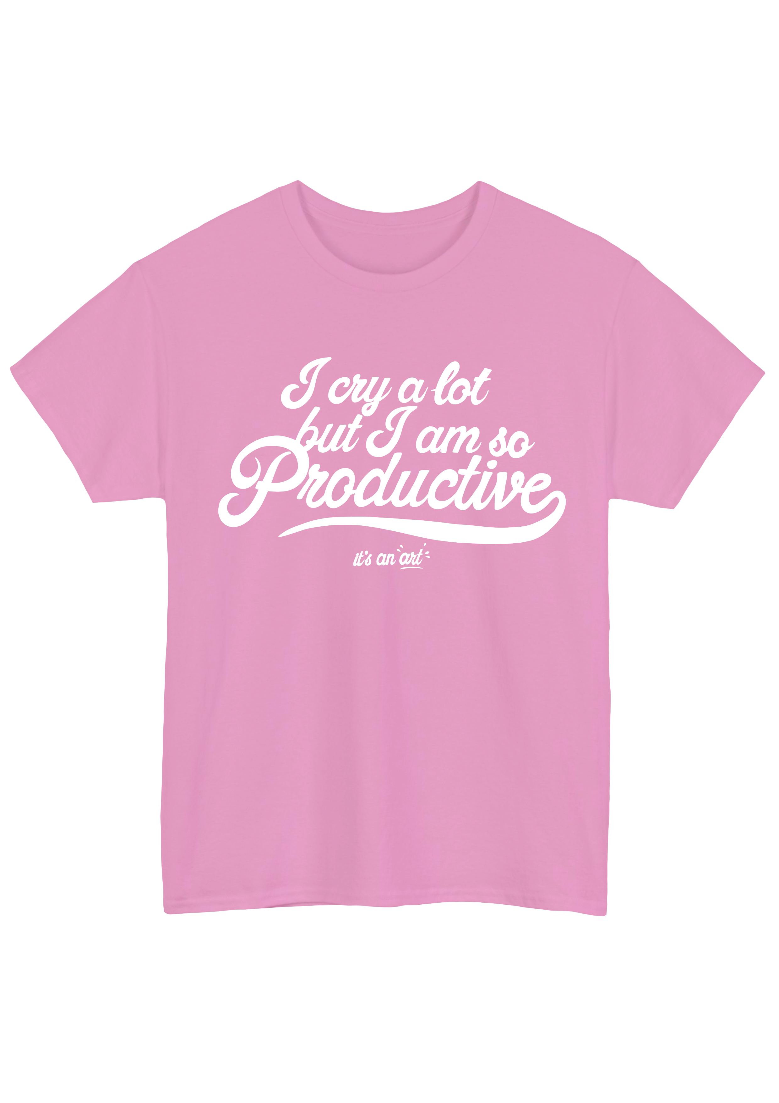 Cry Baby Pink Tee - Puff Berry