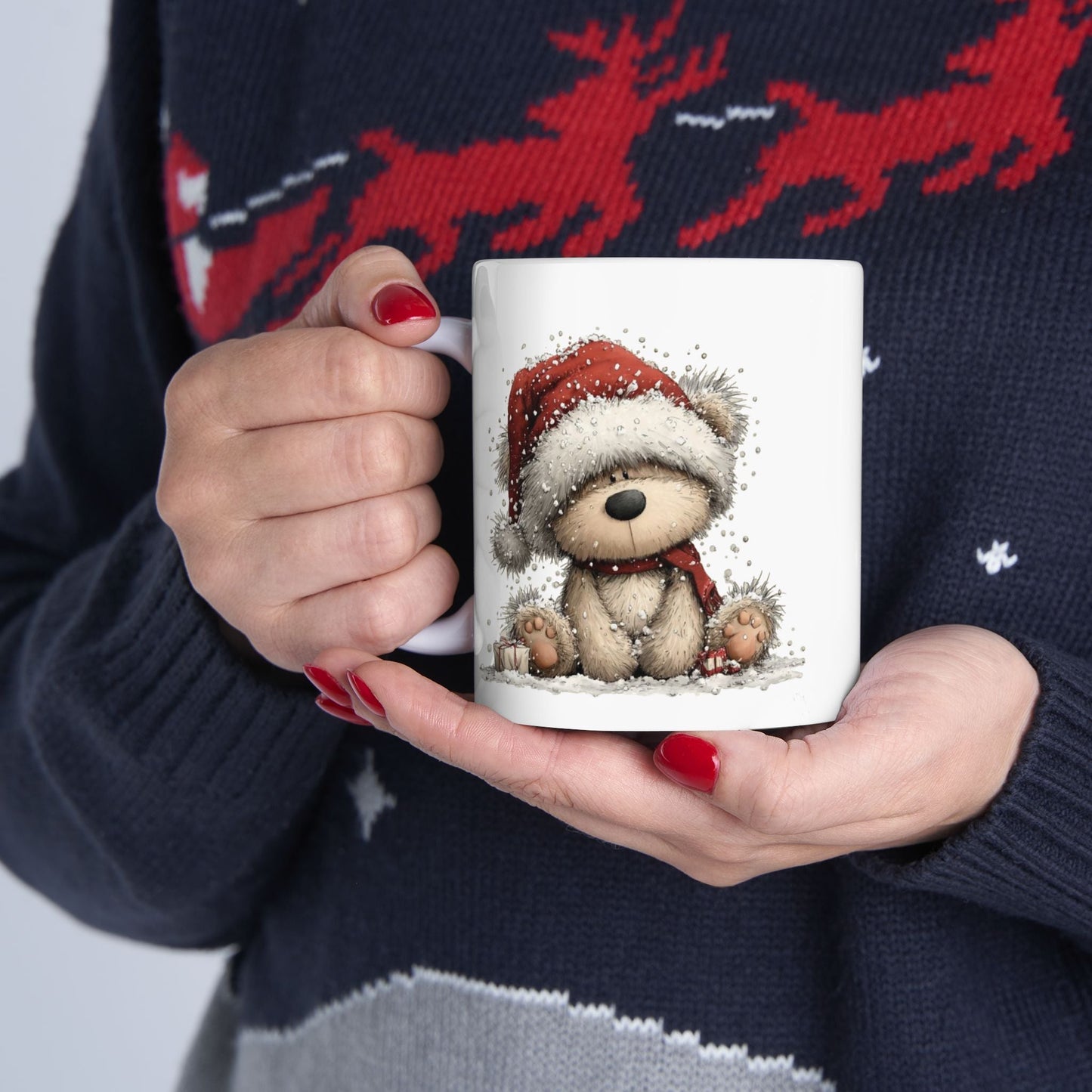 Christmas Teddy Mug