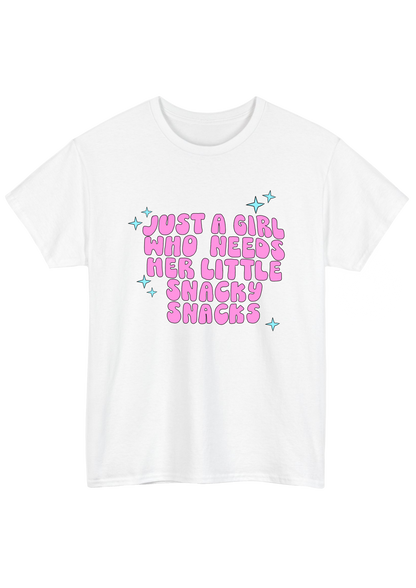 Snacky Snacks White Tee