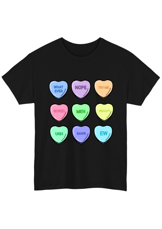 Candy Black Tee - Puff Berry