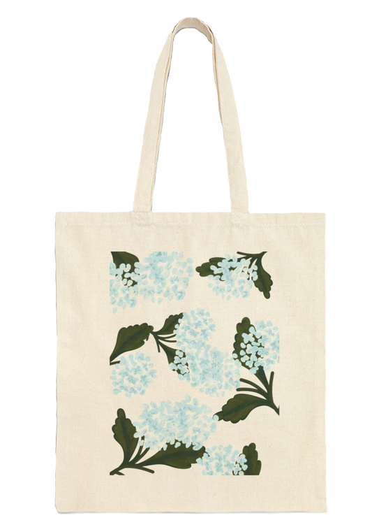 Hydrangea Tote Bag - Puff Berry