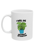 Needy Plant White Mug - Puff Berry