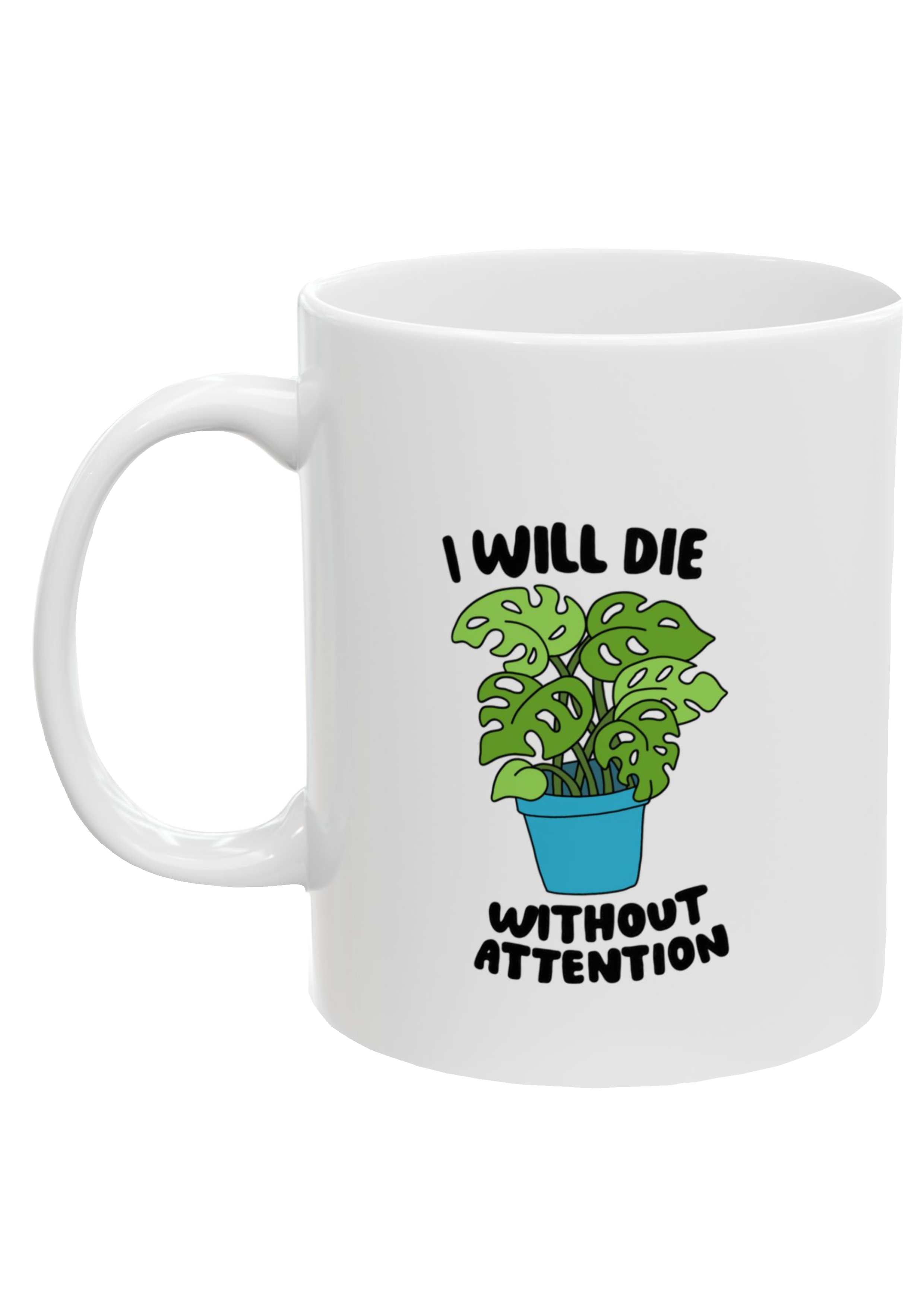 Needy Plant White Mug