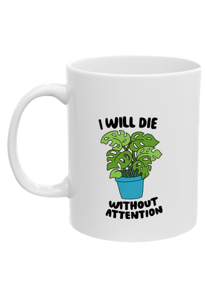 Needy Plant White Mug - Puff Berry