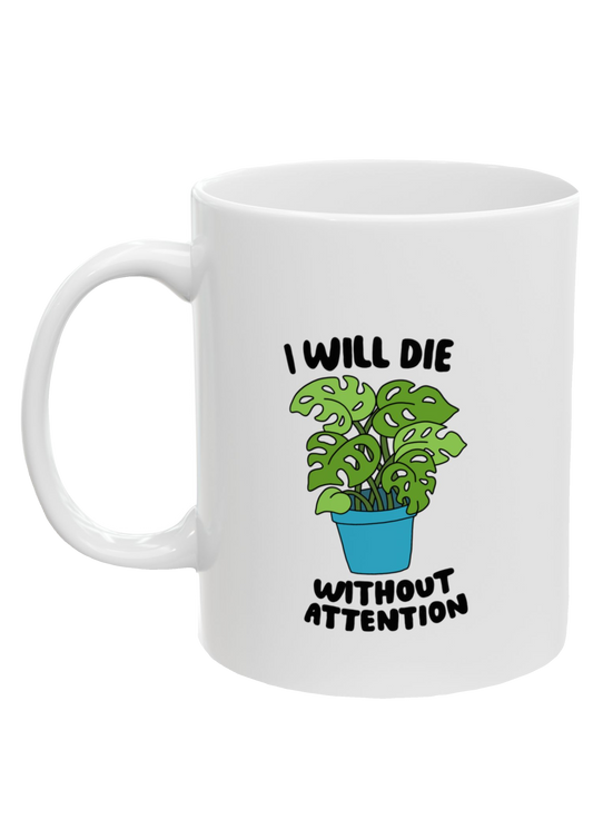 Needy Plant White Mug - Puff Berry