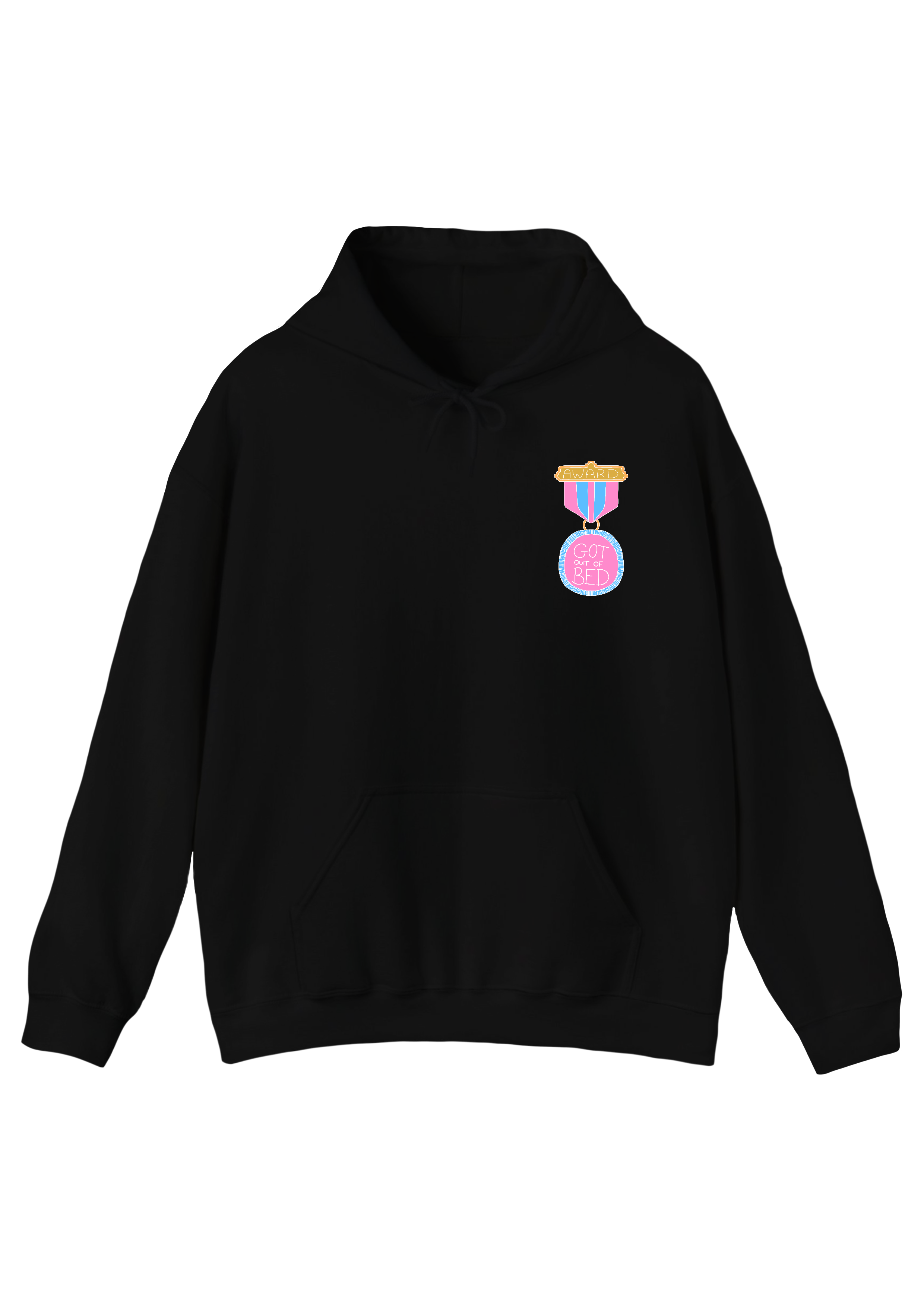 Got Out of Bed Award Black Hoodie