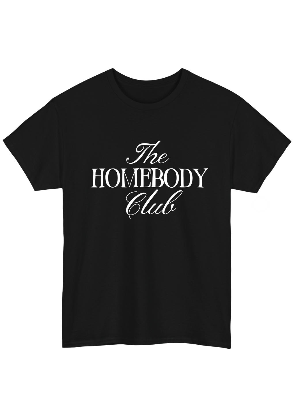 Homebody Black Tee - Puff Berry