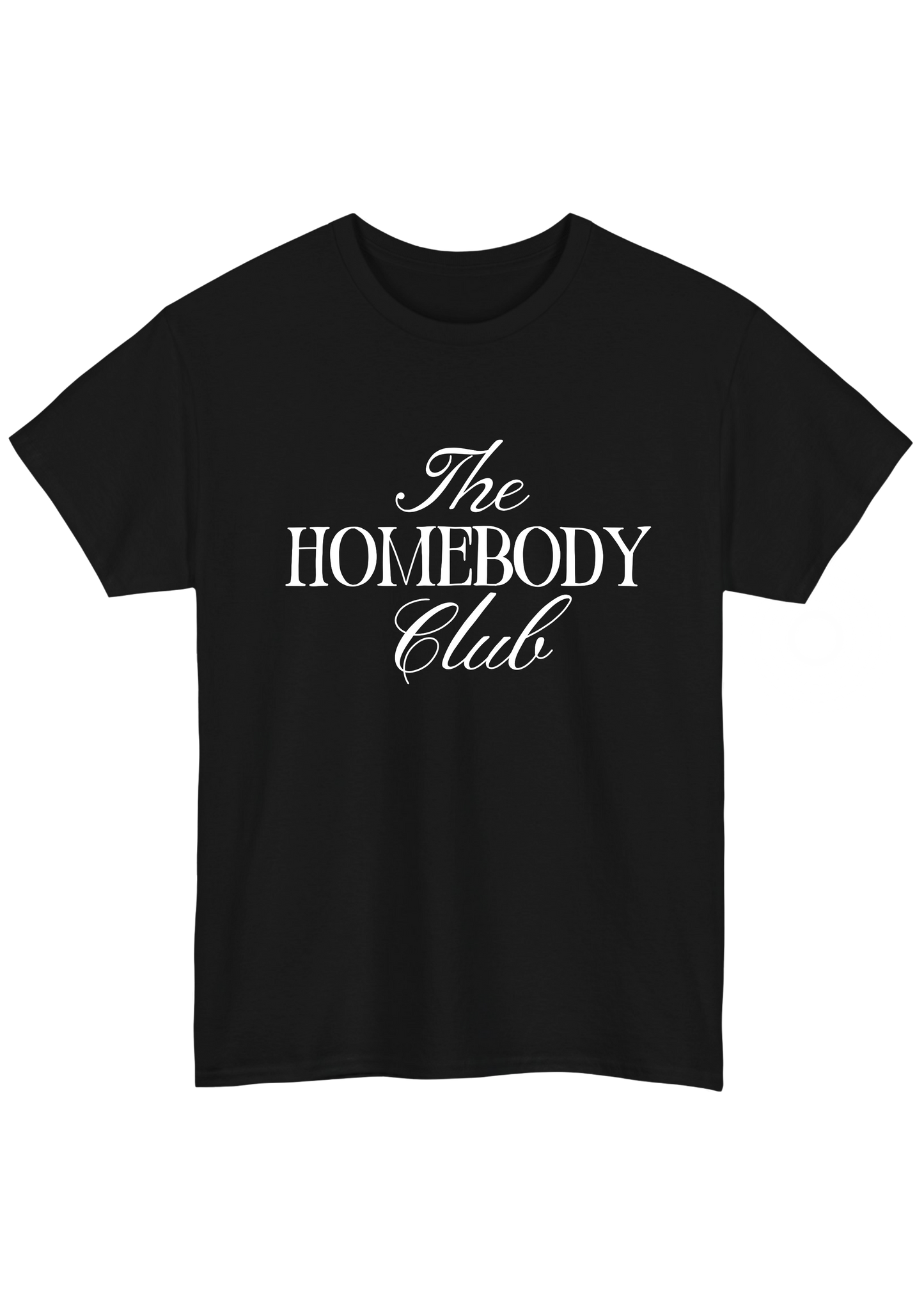 Homebody Black Tee - Puff Berry