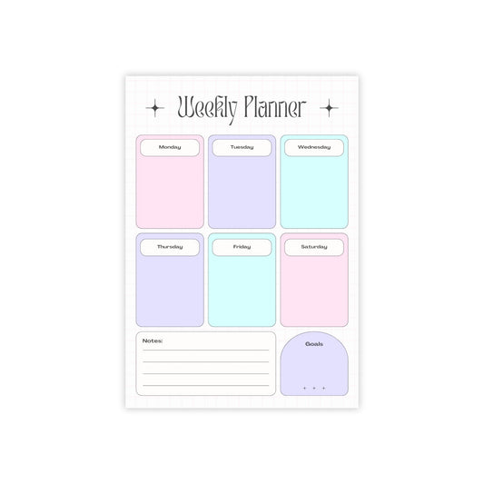 Pastel Weekly Planner A4 - Puff Berry