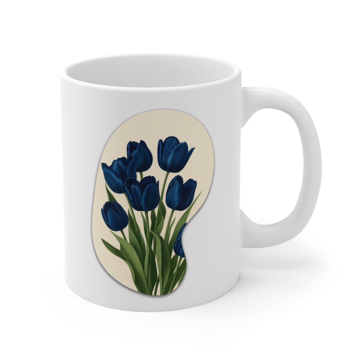 Flower Mug Blue Tulip