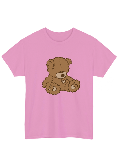 Teddy Bear Pink Tee - Puff Berry
