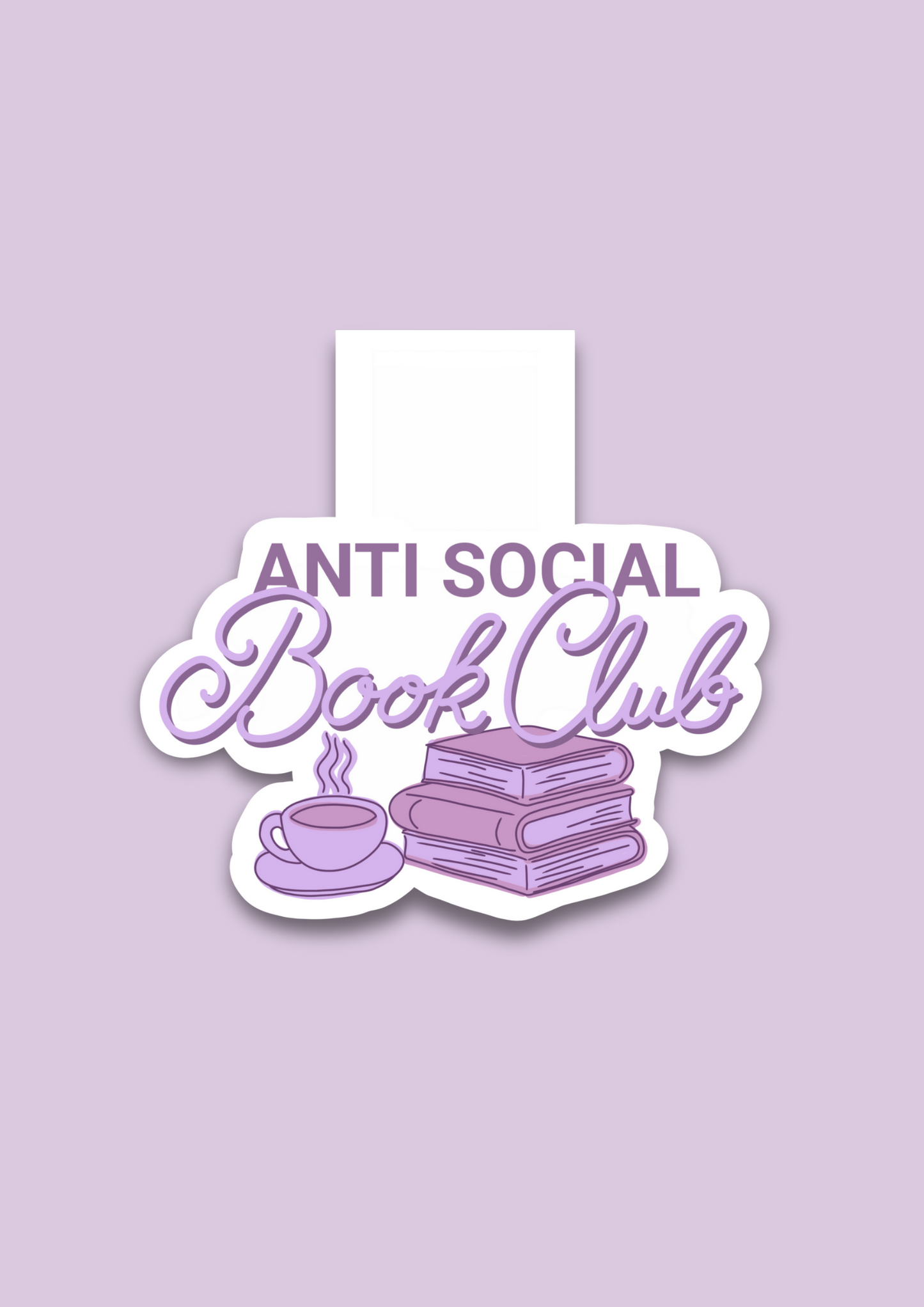 Antisocial Bookclub Magnetic Bookmark - Puff Berry