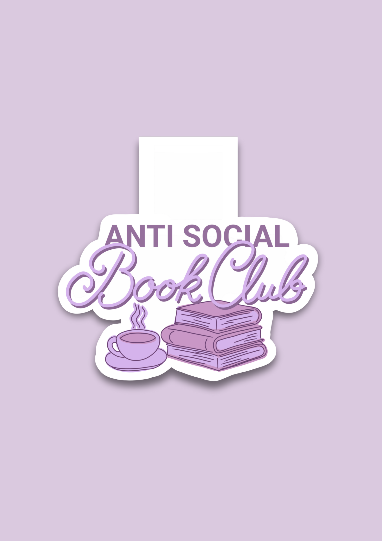 Antisocial Bookclub Magnetic Bookmark - Puff Berry