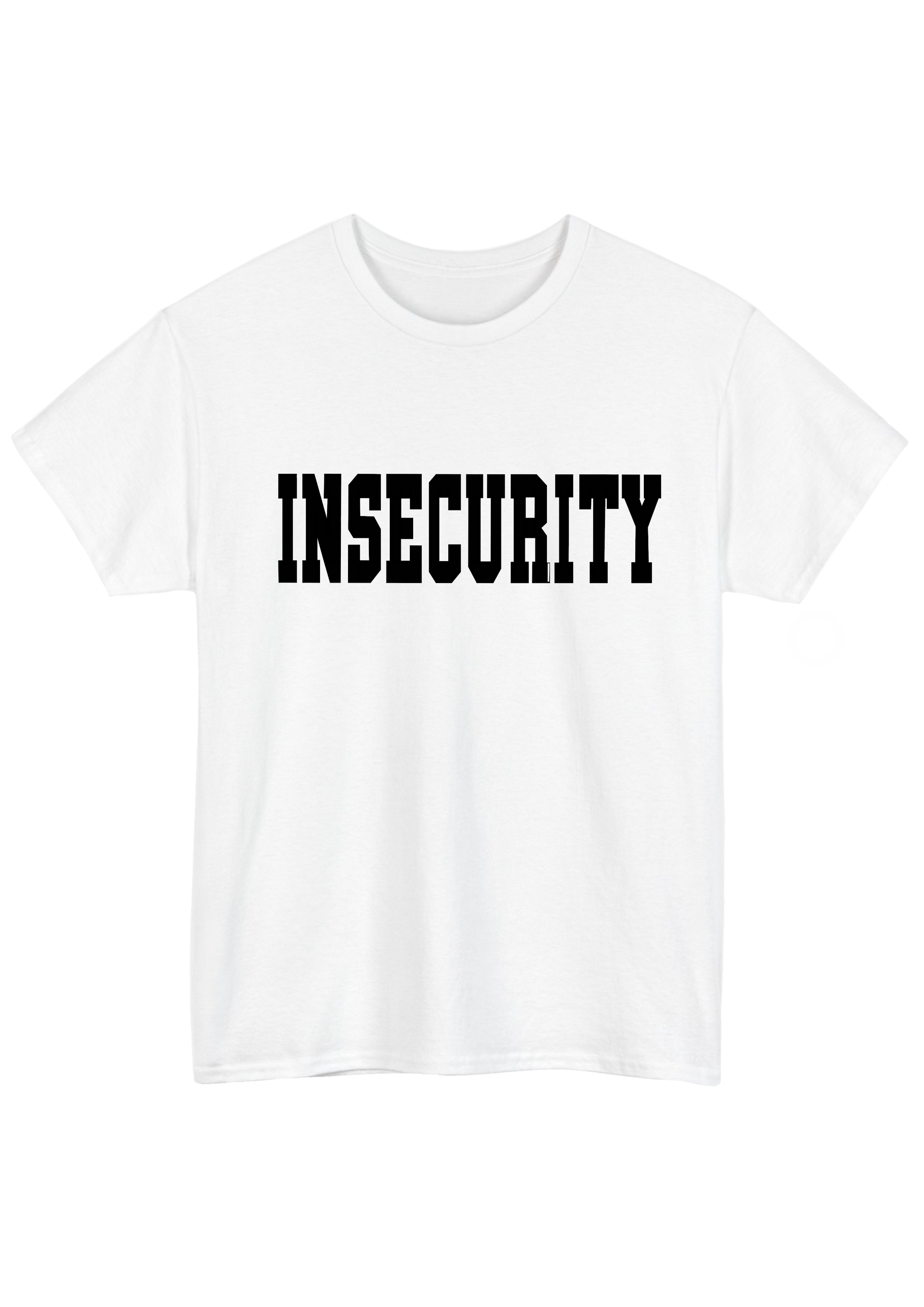 Insecurity White Tee - Puff Berry