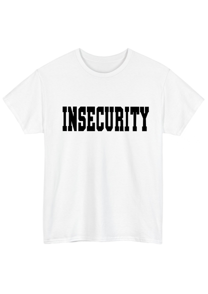 Insecurity White Tee - Puff Berry