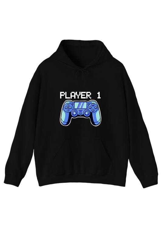 Player 1 Black Hoodie