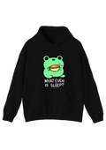 Caffeinated Frog Black Hoodie