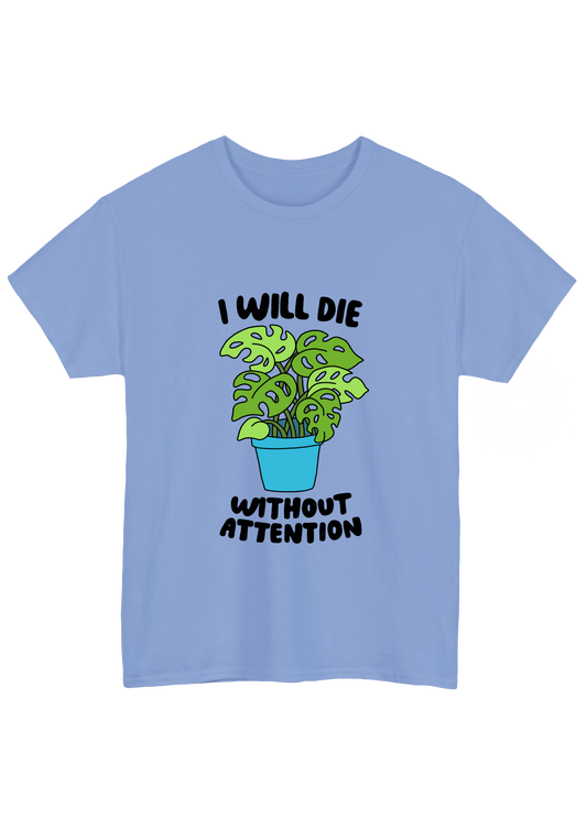 Needy Plant Blue Tee - Puff Berry