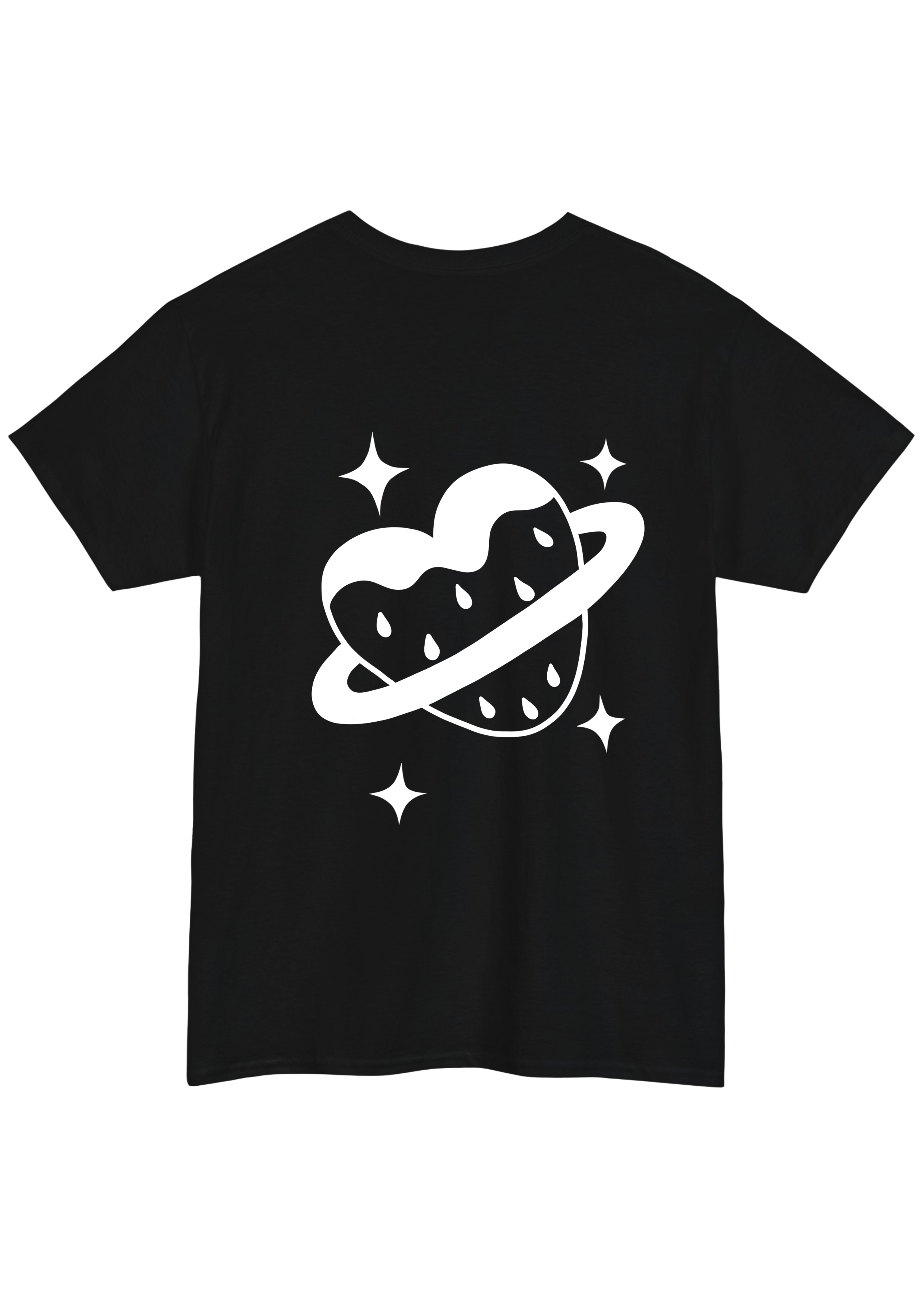 Puff Berry Black Tee