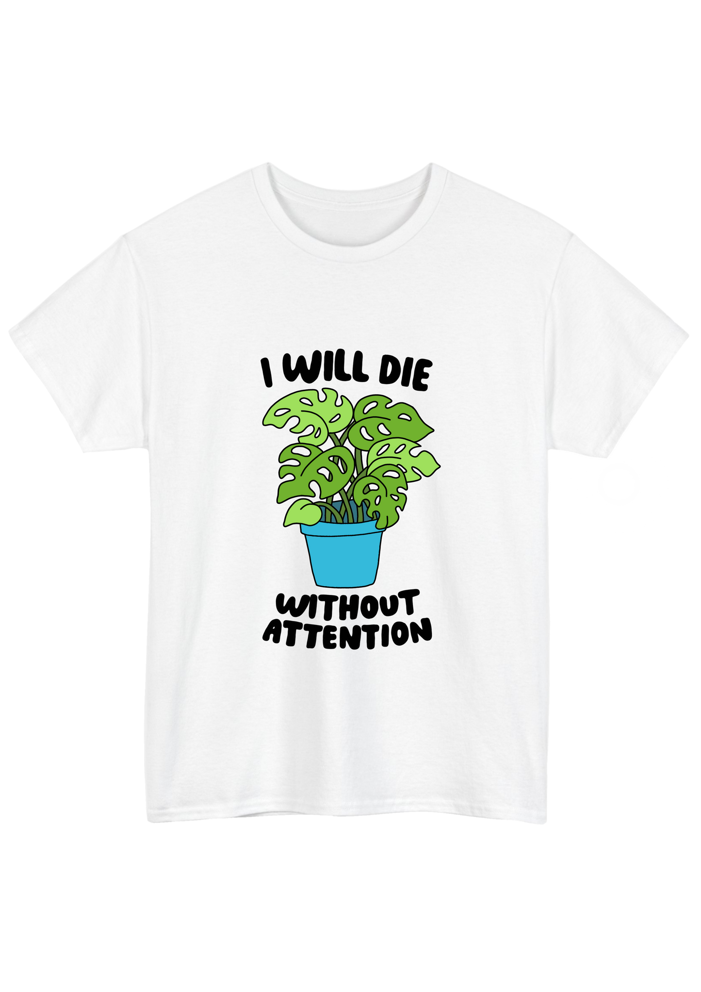 Needy Plant White Tee