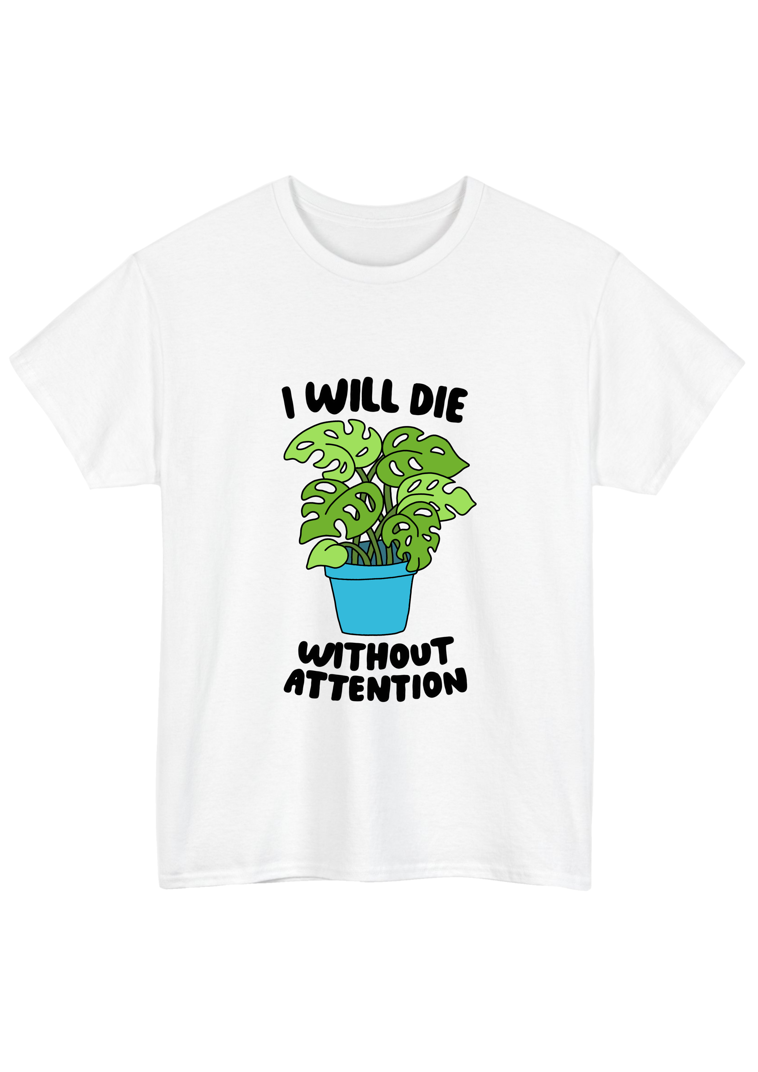 Needy Plant White Tee