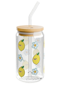 Lemon Glass Mug with Lid
