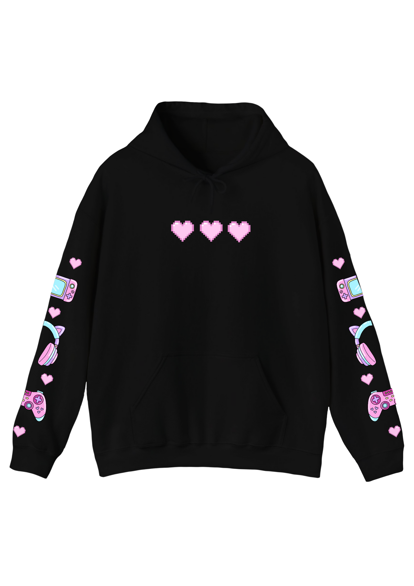 Gamer Girl Black Hoodie