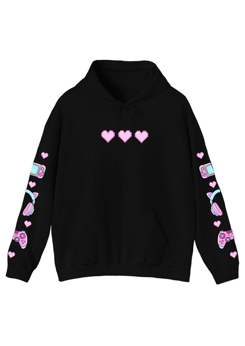 Gamer Girl Black Hoodie