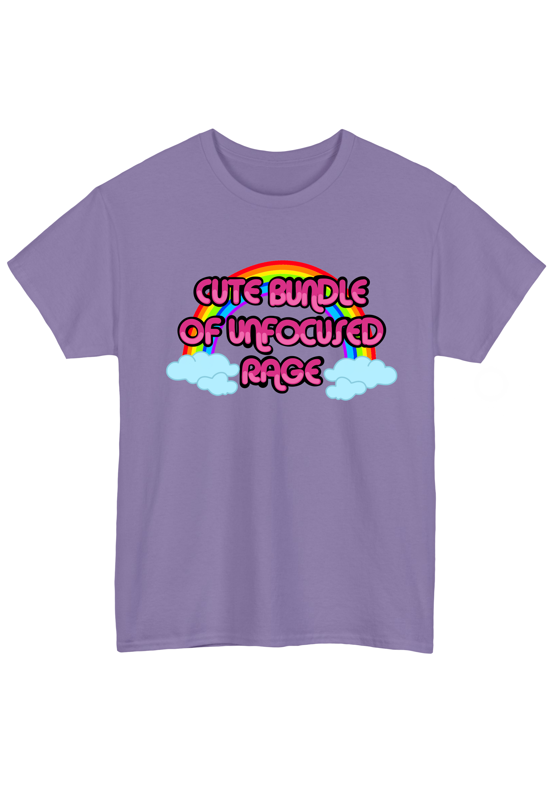Unfocused Rage Lavender Tee - Puff Berry