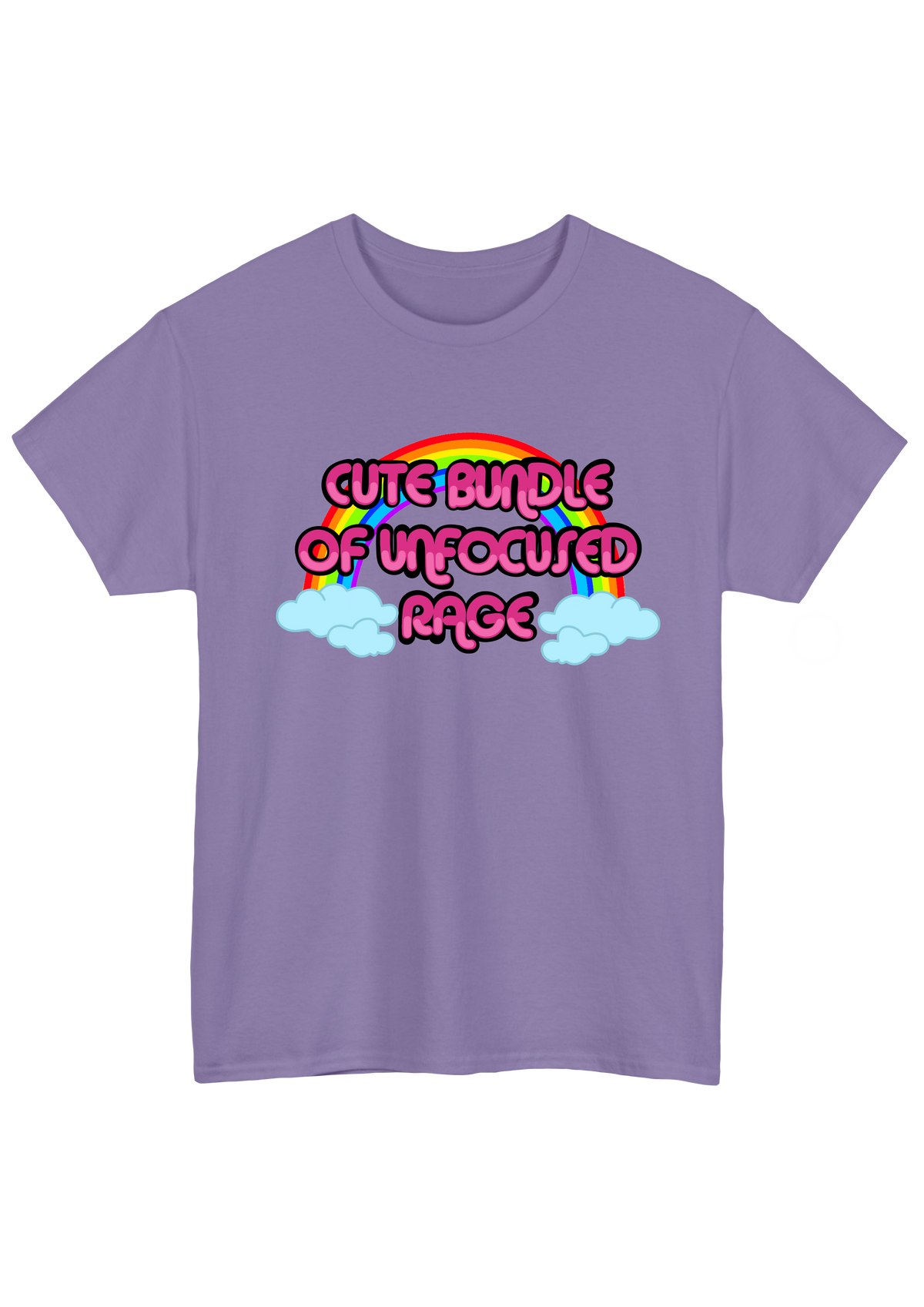 Unfocused Rage Lavender Tee - Puff Berry