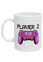 Player 2 White Mug