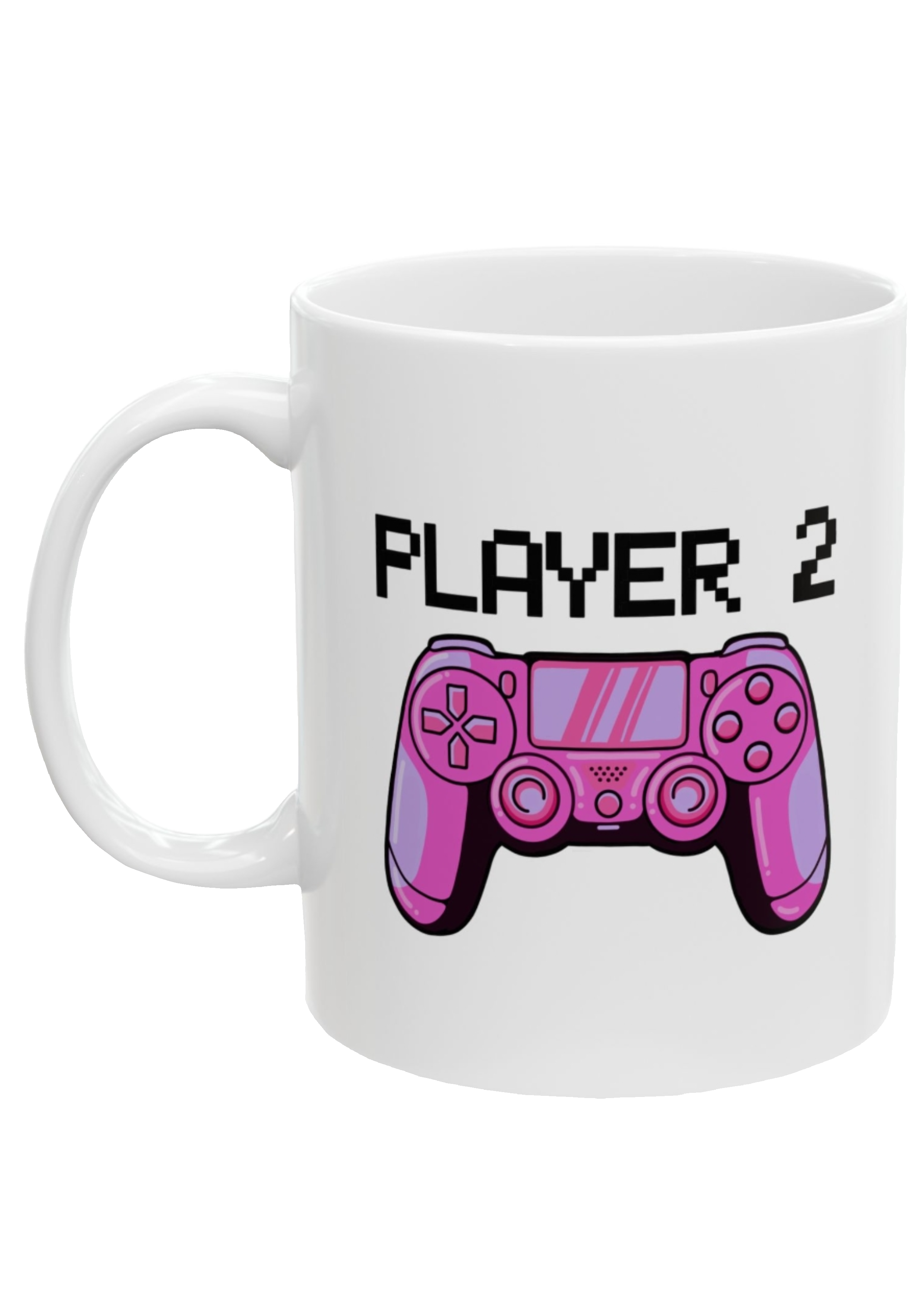 Player 2 White Mug