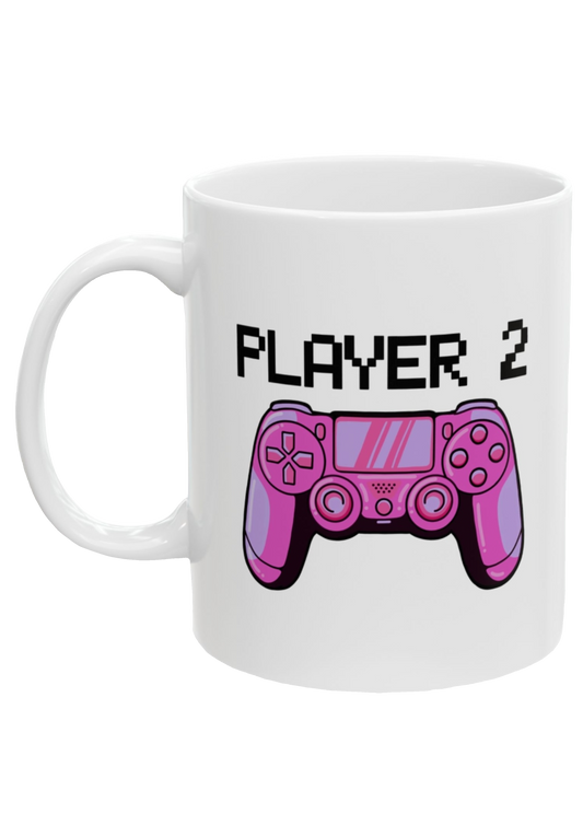 Player 2 White Mug