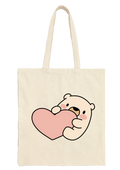 Bear Tote Bag - Puff Berry
