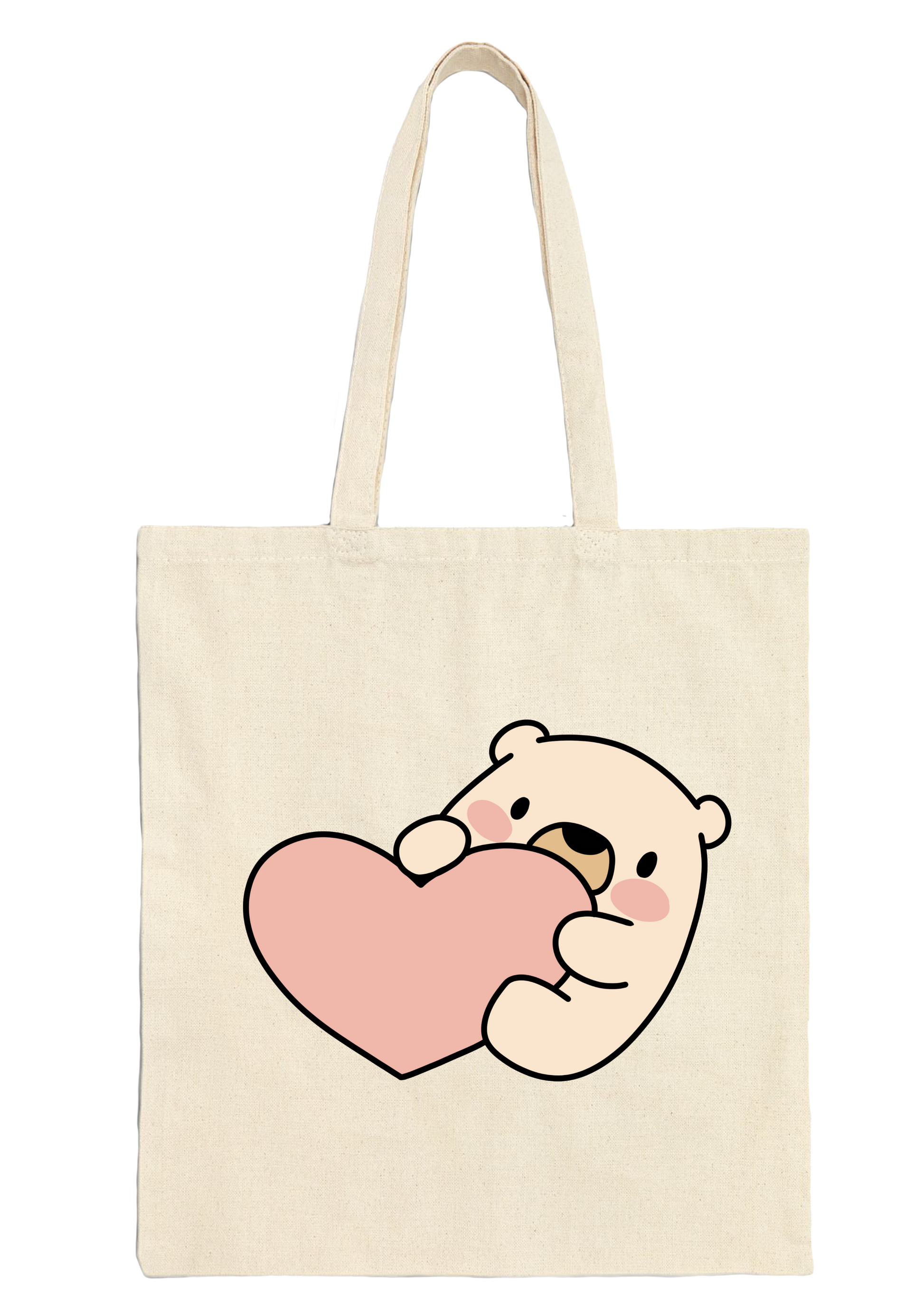 Bear Tote Bag - Puff Berry