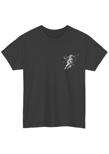All We Need Is Love Charcoal Tee - Puff Berry