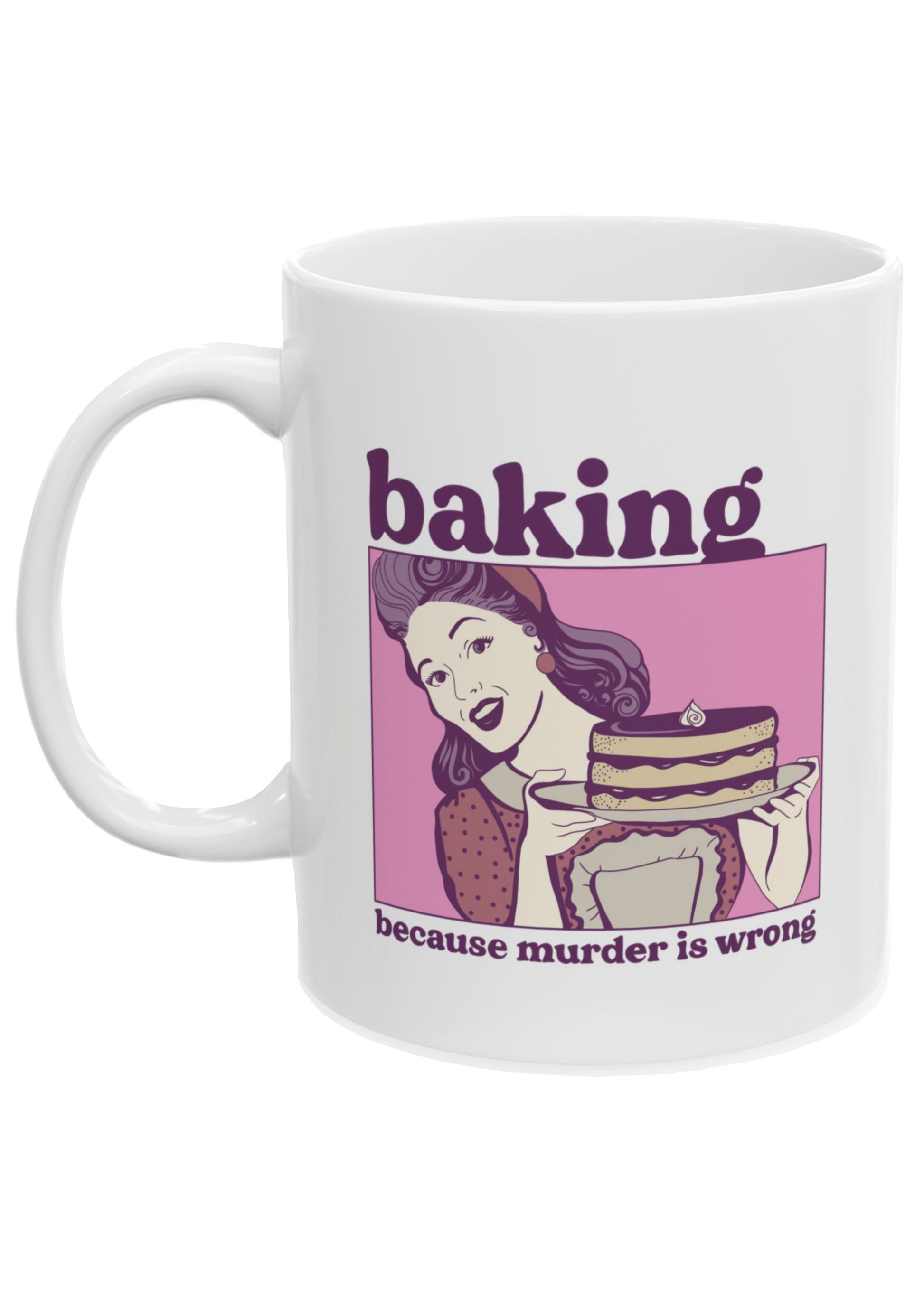 Baking White Mug - Puff Berry