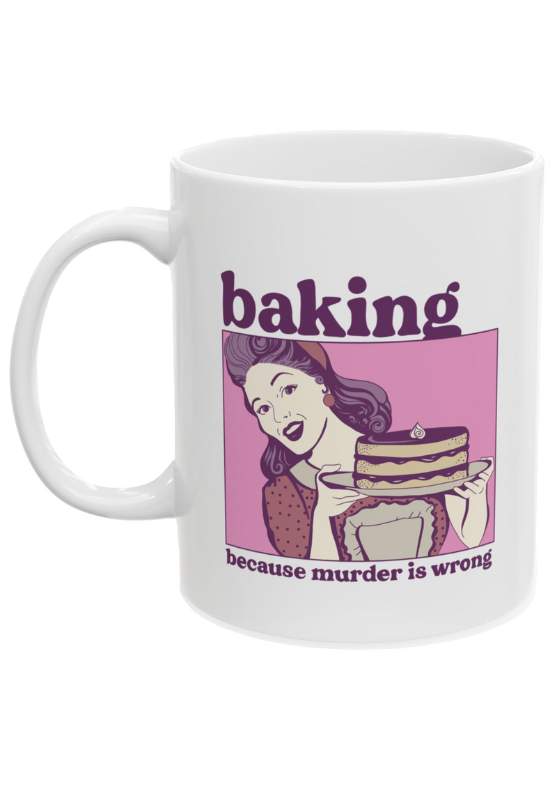 Baking White Mug - Puff Berry