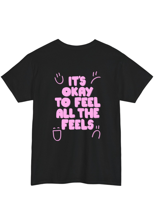 Feel the Feels Black Tee